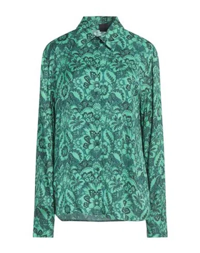 Pinko Woman Shirt Green Size 10 Viscose