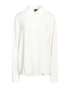 Pinko Woman Shirt Ivory Size 8 Acetate, Silk In White