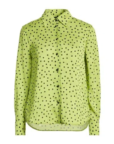 Pinko Woman Shirt Light Green Size 4 Polyester