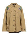 Pinko Woman Shirt Military Green Size 4 Cotton, Polyester, Acrylic In Green