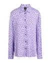 Pinko Woman Shirt Purple Size 12 Polyester In Purple