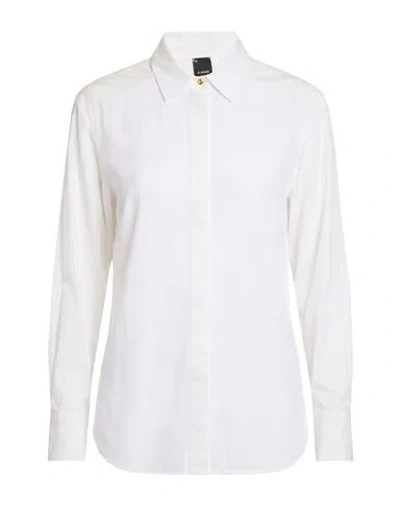 Pinko Woman Shirt White Size 2 Cotton, Acetate, Silk