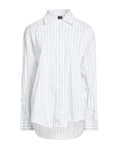 Pinko Woman Shirt White Size 4 Cotton, Polyamide, Elastane