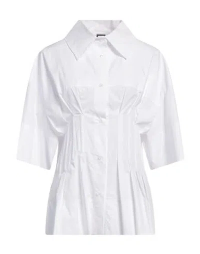 Pinko Woman Shirt White Size L Cotton