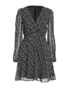 Pinko Short Dresses In Black