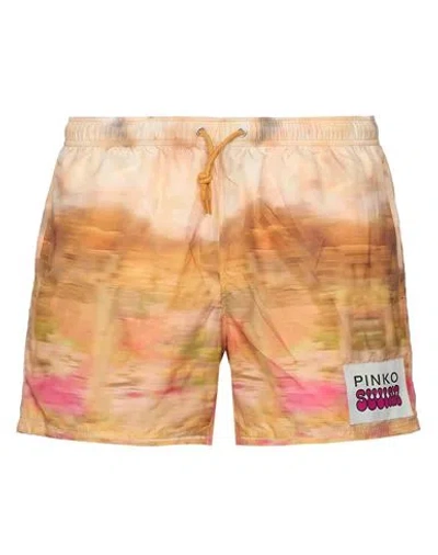 Pinko Woman Shorts & Bermuda Shorts Apricot Size Xs Polyester In Multi