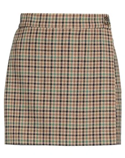Pinko Woman Shorts & Bermuda Shorts Beige Size 4 Cotton, Acrylic, Elastane, Polyester