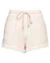 Pinko Woman Shorts & Bermuda Shorts Beige Size M Cotton