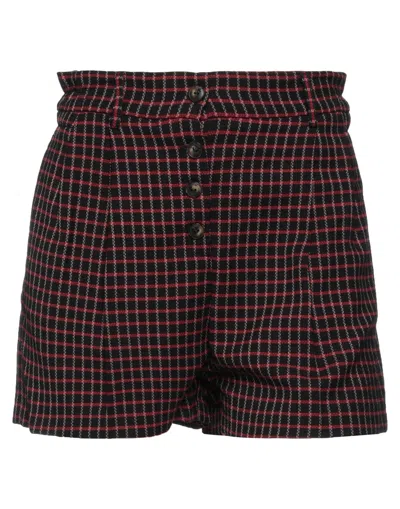 Pinko Woman Shorts & Bermuda Shorts Black Size 10 Cotton, Polyester, Virgin Wool
