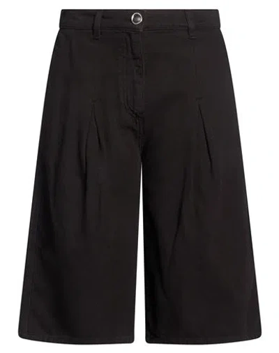 Pinko Woman Shorts & Bermuda Shorts Black Size 2 Cotton