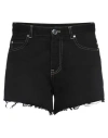 Pinko Woman Denim Shorts Black Size 29 Cotton, Polyester