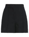 Pinko Twill Tailored Shorts For Men In Black