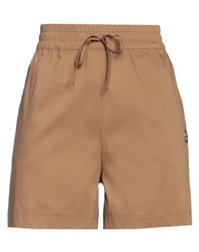 Pinko Woman Shorts & Bermuda Shorts Camel Size 4 Cotton, Polyamide, Elastane In Beige