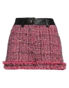 Pinko Woman Shorts & Bermuda Shorts Fuchsia Size 4 Cotton, Acrylic, Polyester, Wool, Synthetic Fiber In Pink