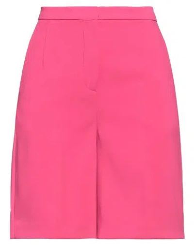 Pinko Woman Shorts & Bermuda Shorts Fuchsia Size 2 Polyester, Elastane