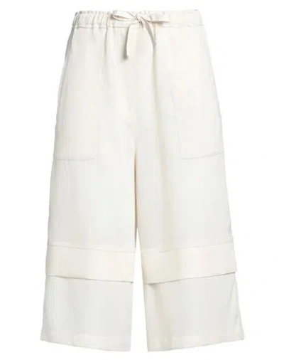 Pinko Woman Shorts & Bermuda Shorts Ivory Size M Polyester In White