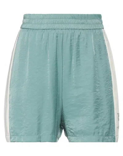 Pinko Woman Shorts & Bermuda Shorts Light Green Size S Viscose, Polyester, Cotton