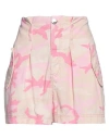 Pinko Woman Shorts & Bermuda Shorts Light Pink Size 8 Cotton In Pink