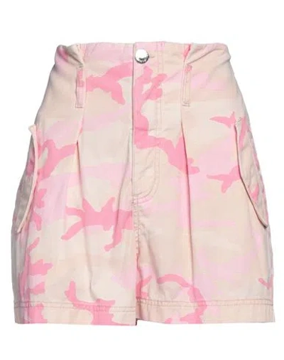 Pinko Woman Shorts & Bermuda Shorts Light Pink Size 8 Cotton