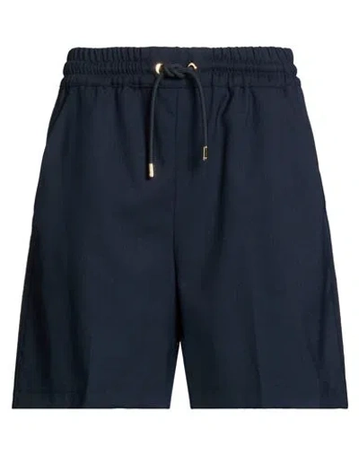 Pinko Woman Shorts & Bermuda Shorts Midnight Blue Size 2 Polyester, Wool, Elastane