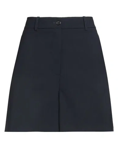 Pinko Woman Shorts & Bermuda Shorts Midnight Blue Size 8 Polyester, Wool, Elastane