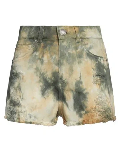 Pinko Woman Shorts & Bermuda Shorts Military Green Size 25 Cotton