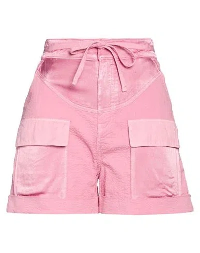 Pinko Woman Shorts & Bermuda Shorts Pink Size 4 Cotton, Elastane In Multi