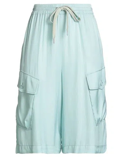 Pinko Woman Shorts & Bermuda Shorts Sky Blue Size L Viscose, Polyester