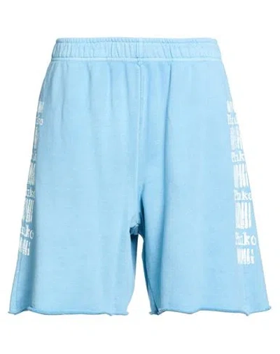 Pinko Woman Shorts & Bermuda Shorts Sky Blue Size Xs Cotton