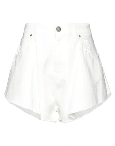 Pinko Woman Shorts & Bermuda Shorts White Size 28 Cotton
