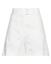 Pinko Woman Shorts & Bermuda Shorts White Size 4 Linen, Viscose, Elastane In White