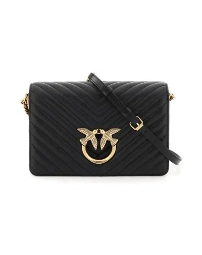 Pinko Woman Shoulder Bag Black Size - Calfskin