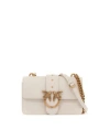 Pinko Woman Shoulder Bag White Size - Calfskin In White