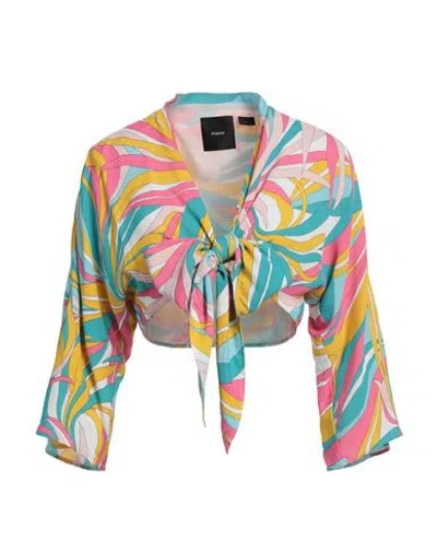 Pinko Woman Shrug Turquoise Size M Viscose In Blue