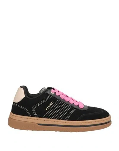 Pinko Woman Sneakers Black Size 5 Cow Leather