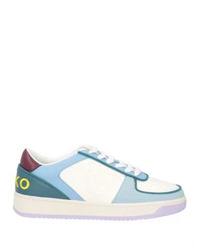 Pinko Woman Sneakers White Size 11 Recycled Polyurethane