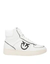 Pinko Woman Sneakers White Size 6 Leather, Textile Fibers In White