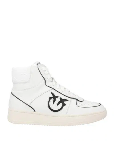 Pinko Woman Sneakers White Size 6 Leather, Textile Fibers