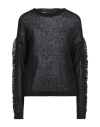 Pinko Woman Sweater Black Size L Alpaca Wool, Polyamide, Wool In Black