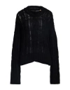 Pinko Woman Sweater Black Size L Polyamide, Viscose, Wool, Alpaca Wool, Cashmere In Black