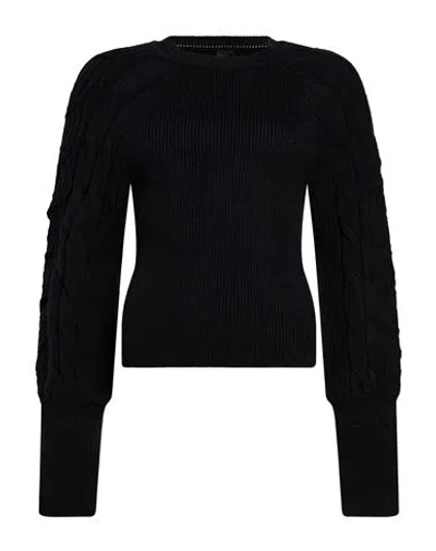 Pinko Woman Sweater Black Size L Viscose, Polyamide, Polyester In Multi