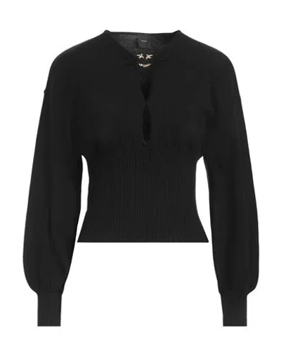 Pinko Woman Sweater Black Size M Wool, Polyamide