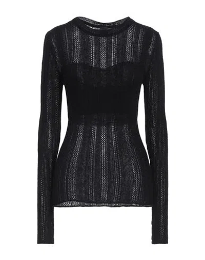 Pinko Woman Sweater Black Size S Polyamide, Alpaca Wool, Wool