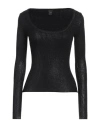 Pinko Woman Sweater Black Size S Viscose, Polyester, Polyamide In Black