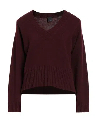 Pinko Woman Sweater Burgundy Size Xs Wool, Cashmere In Red
