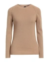 Pinko Woman Sweater Camel Size M Wool, Viscose, Polyamide, Cashmere In Beige