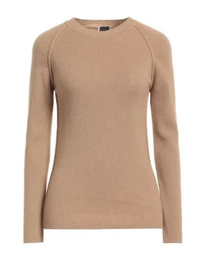 Pinko Woman Sweater Camel Size M Wool, Viscose, Polyamide, Cashmere In Brown