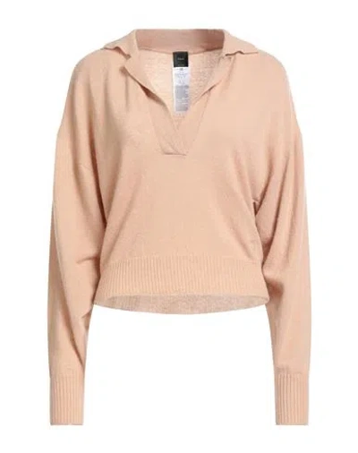 Pinko Woman Sweater Camel Size S Wool, Cashmere