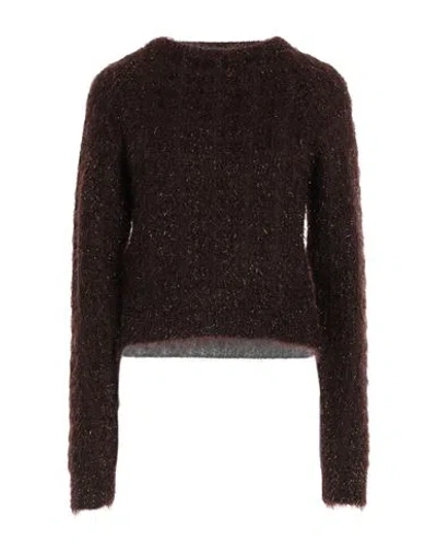 Pinko Woman Sweater Cocoa Size S Polyamide, Acrylic, Alpaca Wool In Brown