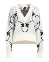 Pinko Woman Sweater Cream Size M Acrylic, Alpaca Wool, Wool In White